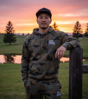 Forever Young Camo Sweat Suit